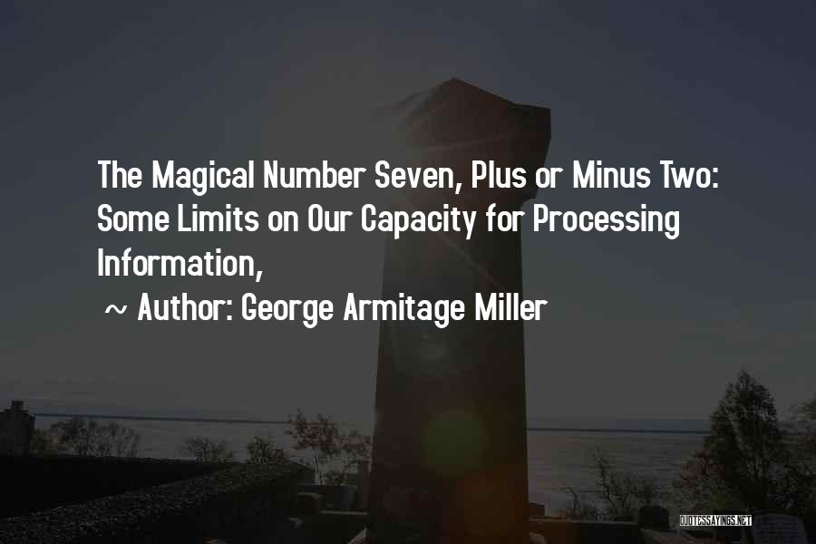 George Armitage Miller Quotes 1323874