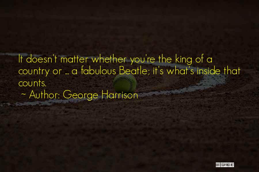 George Counts Quotes By George Harrison