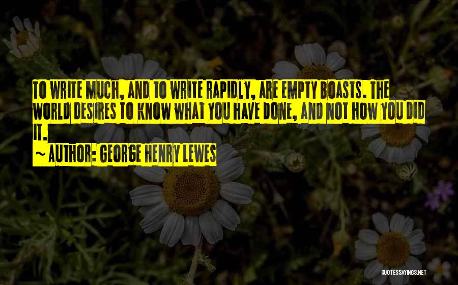 George Henry Lewes Quotes 1562139