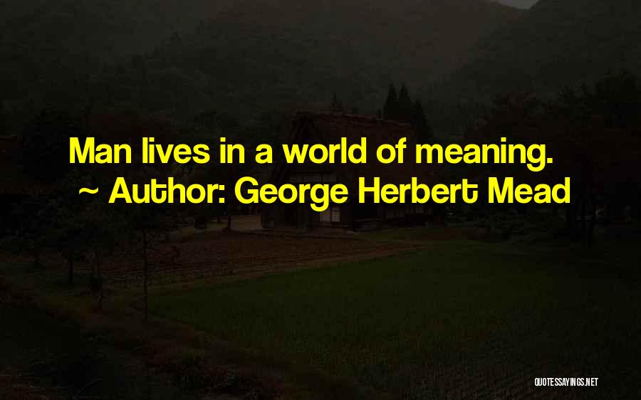 George Herbert Mead Quotes 1049465