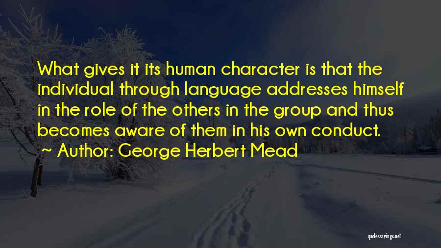 George Herbert Mead Quotes 1501093