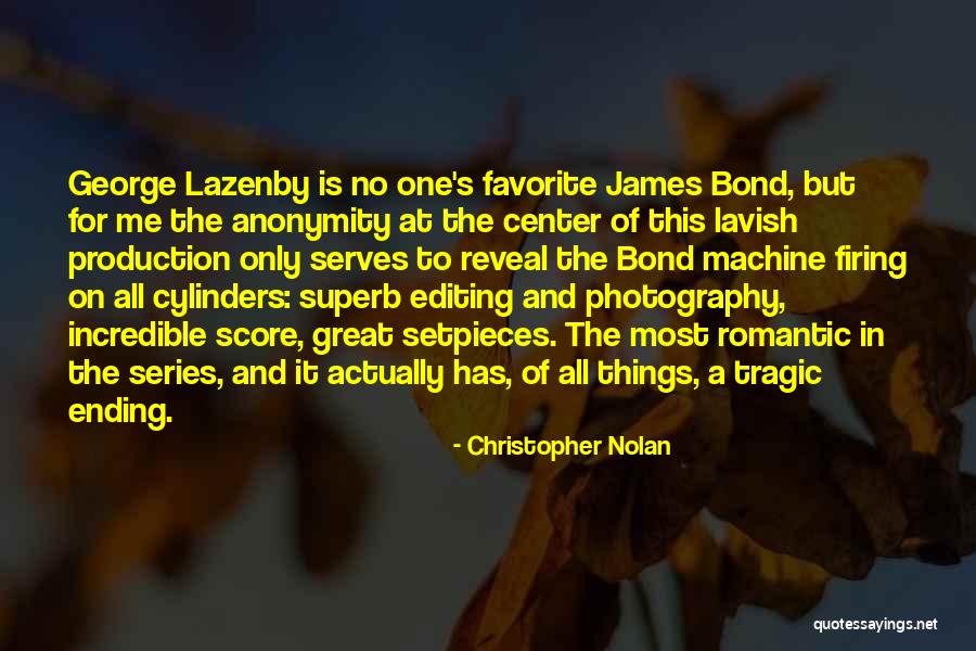 George Lazenby Bond Quotes By Christopher Nolan George Lazenby Bond Quotes By Christopher Nolan