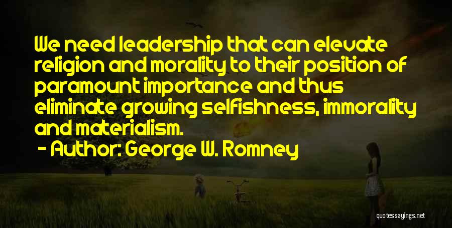 George Romney Quotes By George W. Romney