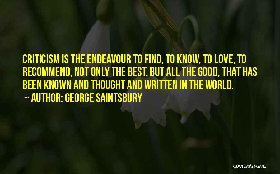 George Saintsbury Quotes 1460975