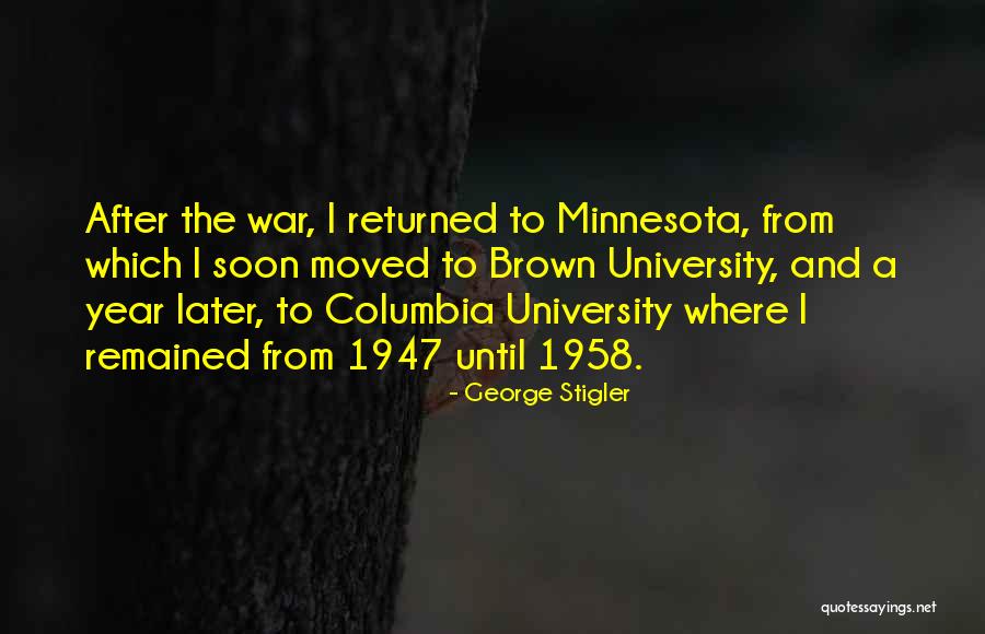 George Stigler Quotes 1699212