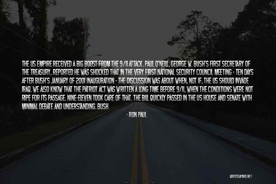 George W Bush 9/11 Quotes By Ron Paul George W Bush 9/11 Quotes By Ron Paul