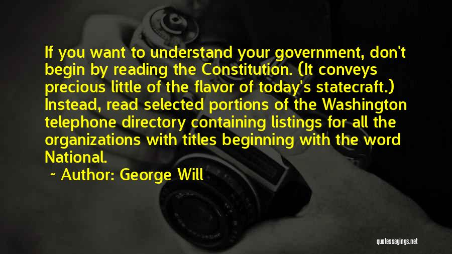 George Will Quotes 1853456