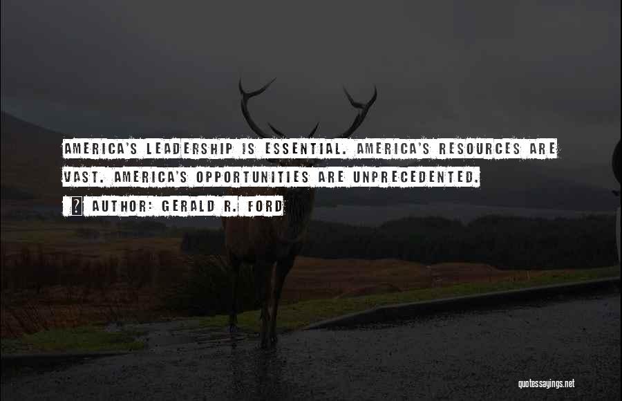 Gerald Ford Leadership Quotes By Gerald R. Ford