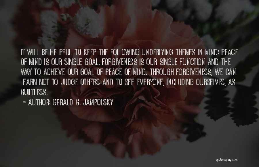 Gerald G. Jampolsky Quotes 580778