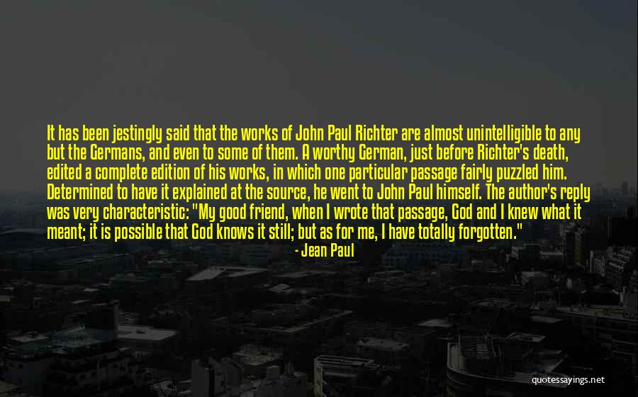 German Author Quotes By Jean Paul German Author Quotes By Jean Paul