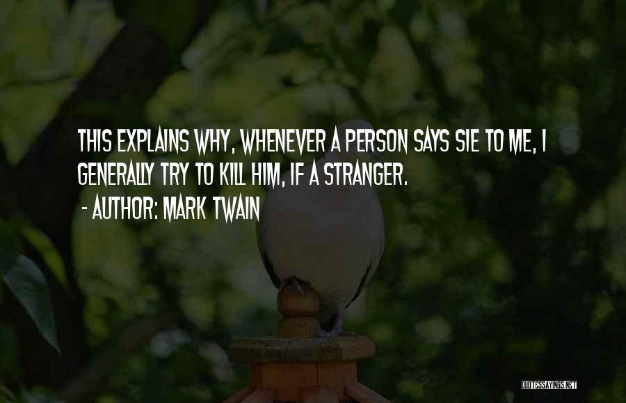 German Language Quotes By Mark Twain