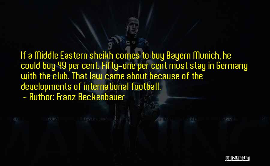 Germany Football Quotes By Franz Beckenbauer