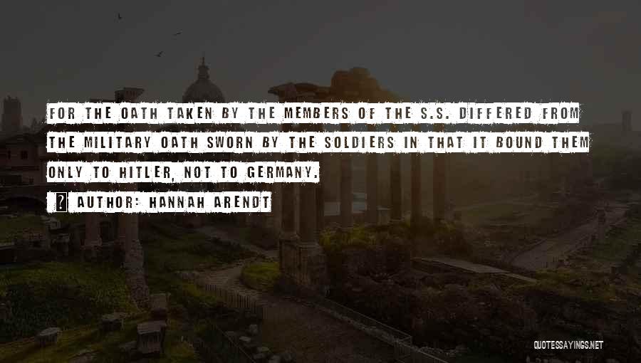 Germany Hitler Quotes By Hannah Arendt