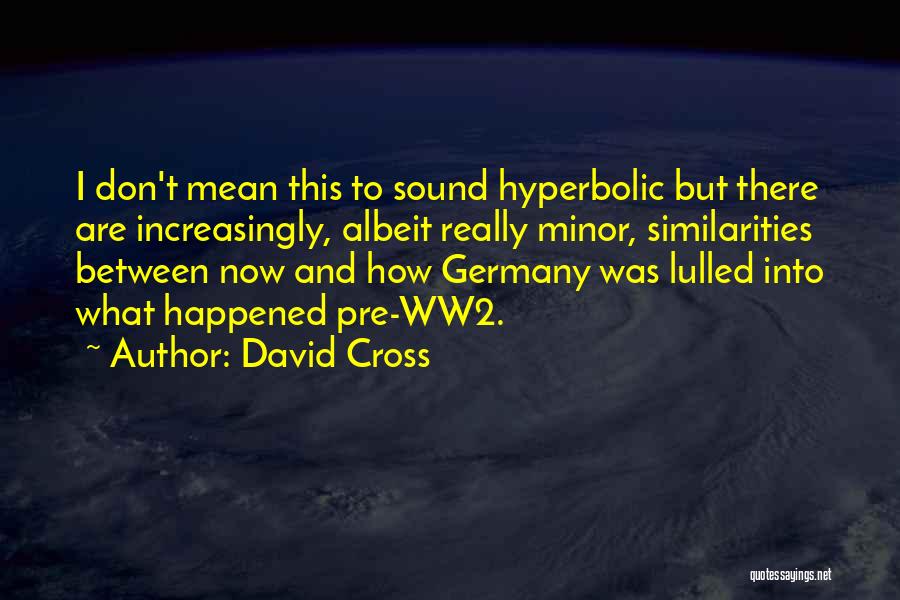 Germany Ww2 Quotes By David Cross