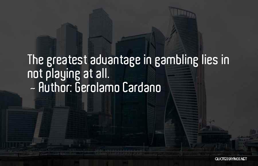 Gerolamo Cardano Quotes 88637