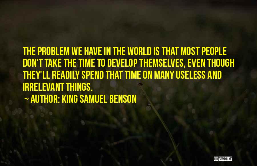 Gerontechnologist Quotes By King Samuel Benson