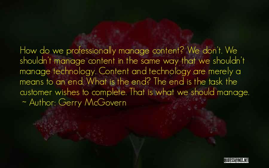 Gerry McGovern Quotes 1142977