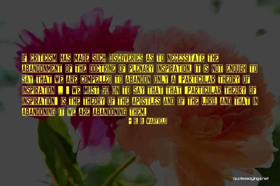 Gershow Scrap Quotes By B. B. Warfield Gershow Scrap Quotes By B. B. Warfield