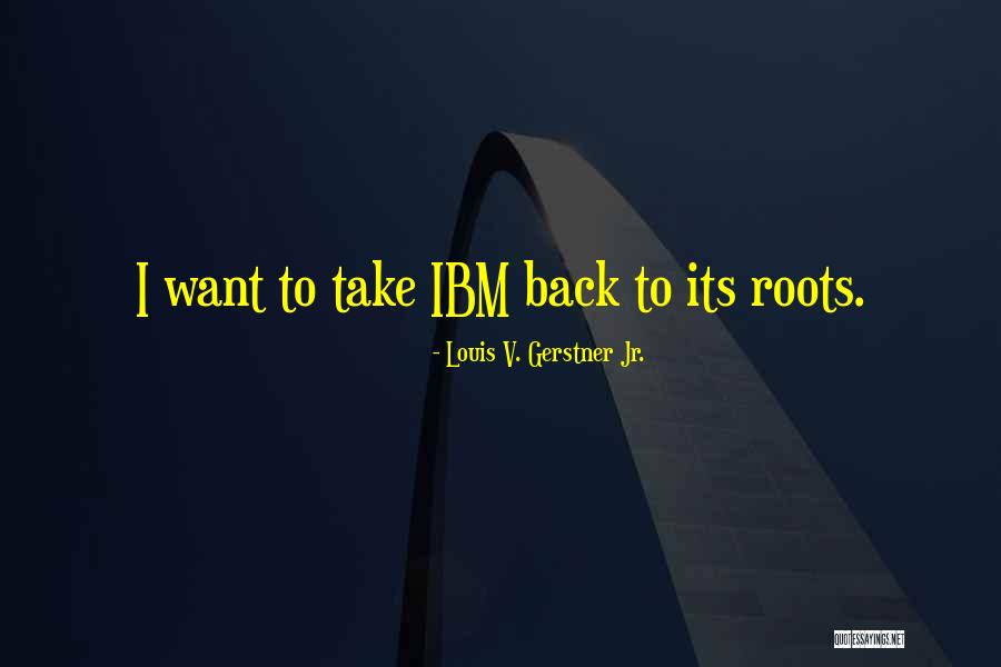 Gerstner Ibm Quotes By Louis V. Gerstner Jr.