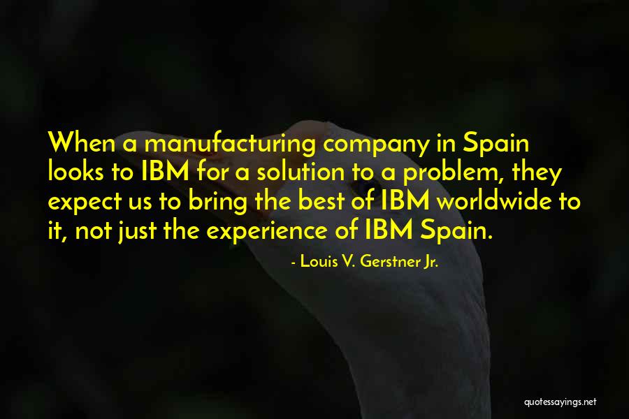 Gerstner Ibm Quotes By Louis V. Gerstner Jr.