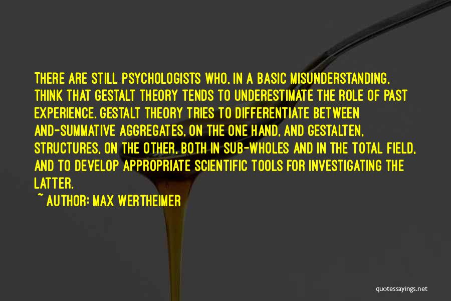 Gestalt Quotes By Max Wertheimer