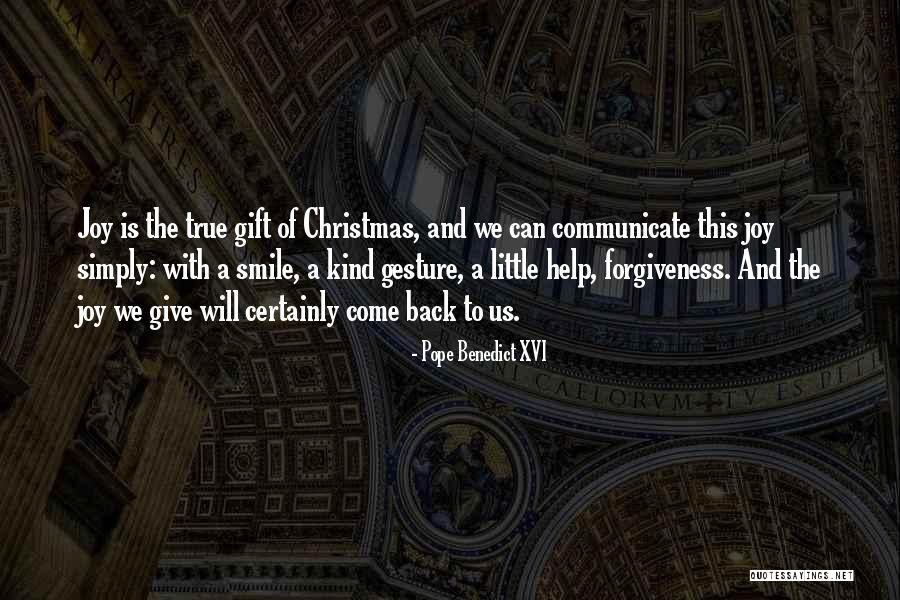 Gestures Quotes By Pope Benedict XVI