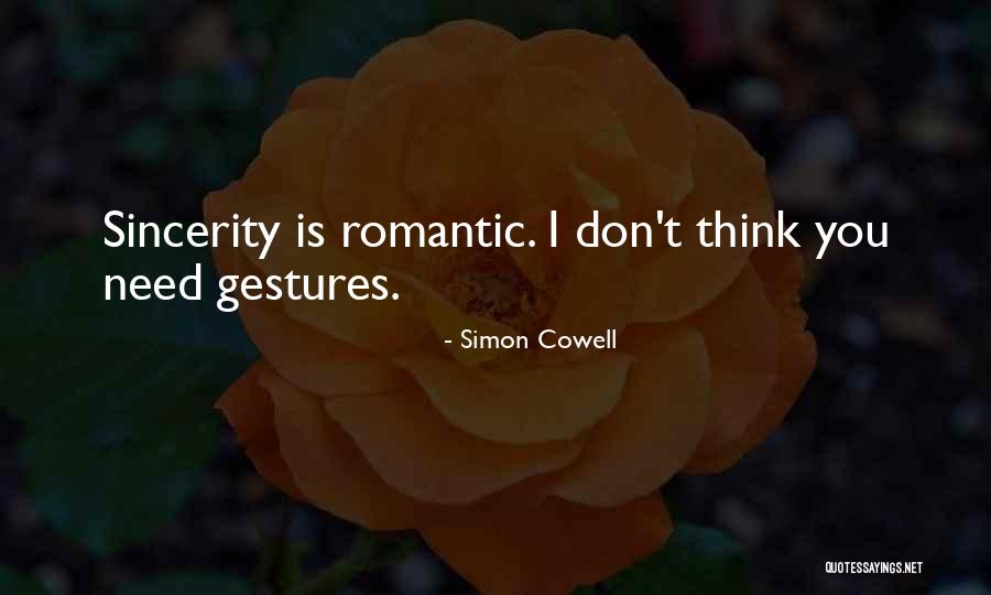 Gestures Quotes By Simon Cowell