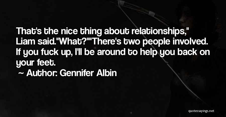Get Back Up On Your Feet Quotes By Gennifer Albin