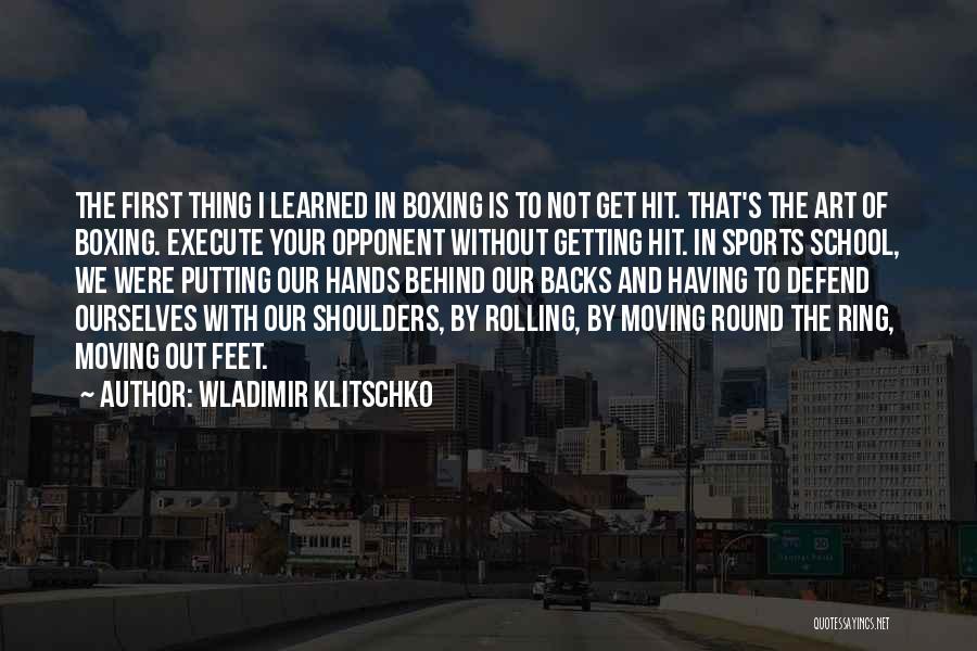 Get Backs Quotes By Wladimir Klitschko