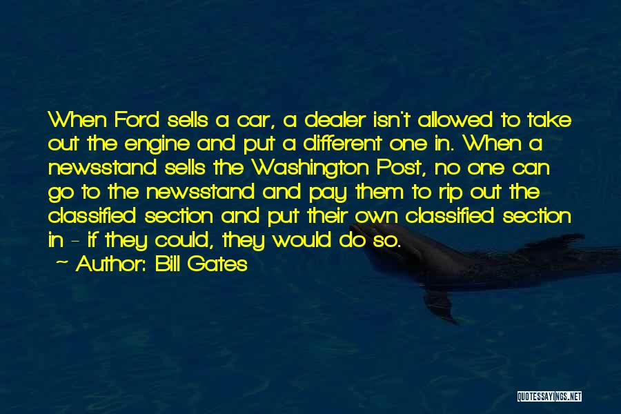 Get Car Dealer Quotes By Bill Gates