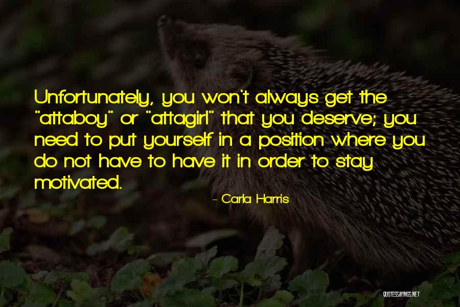 Get Motivated Quotes By Carla Harris Get Motivated Quotes By Carla Harris