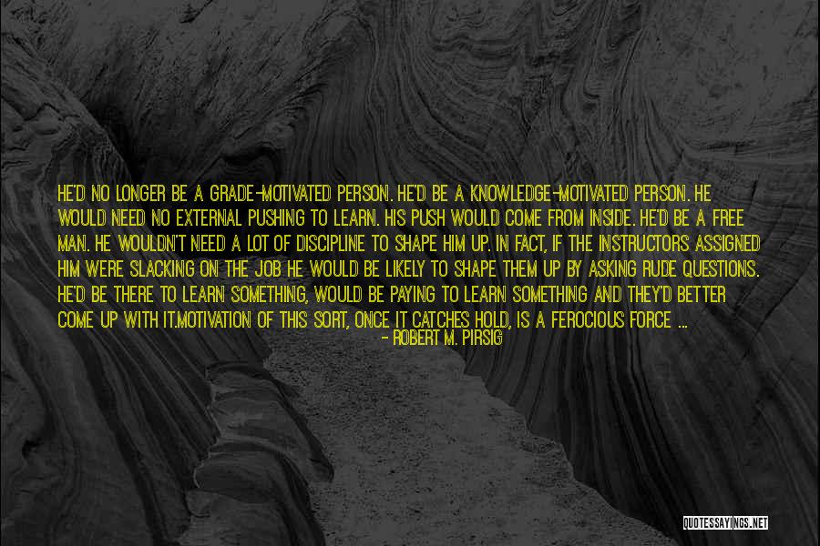 Get Motivated Quotes By Robert M. Pirsig Get Motivated Quotes By Robert M. Pirsig