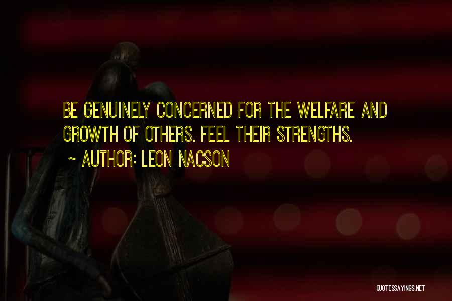 Get Off Welfare Quotes By Leon Nacson