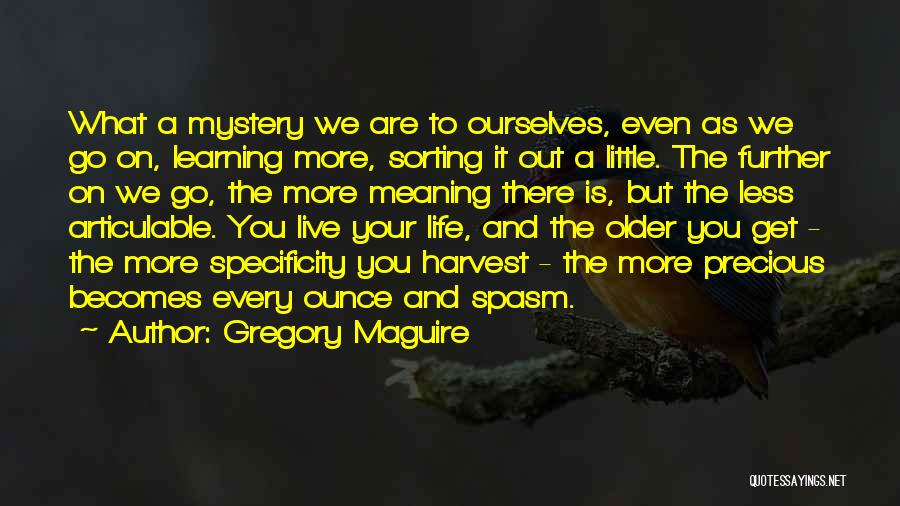 Get Out More Quotes By Gregory Maguire