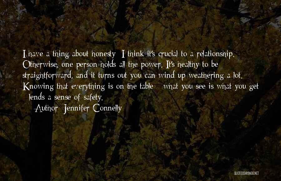 Get Out Of Relationship Quotes By Jennifer Connelly