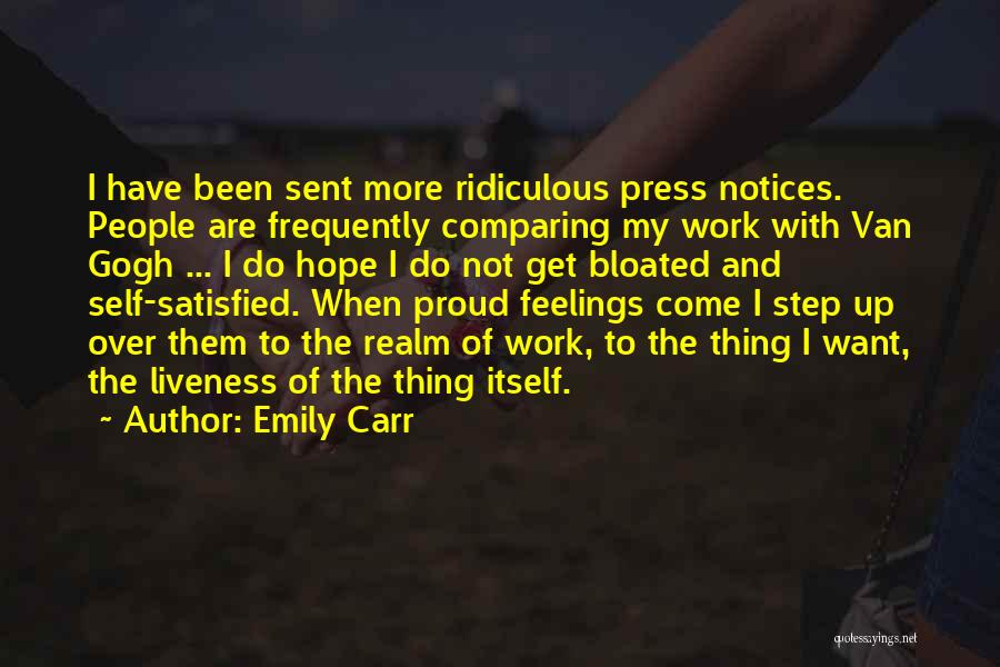 Get Over Self Quotes By Emily Carr