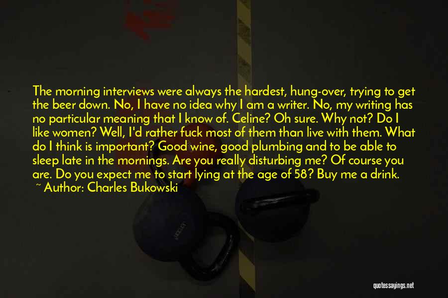 Get Plumbing Quotes By Charles Bukowski