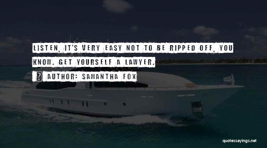 Get Ripped Quotes By Samantha Fox