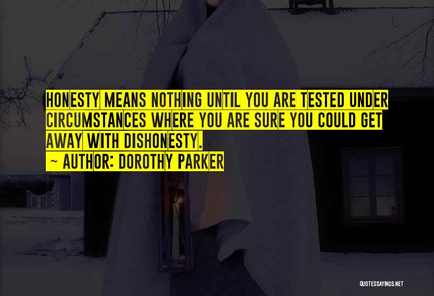 Get Tested Quotes By Dorothy Parker