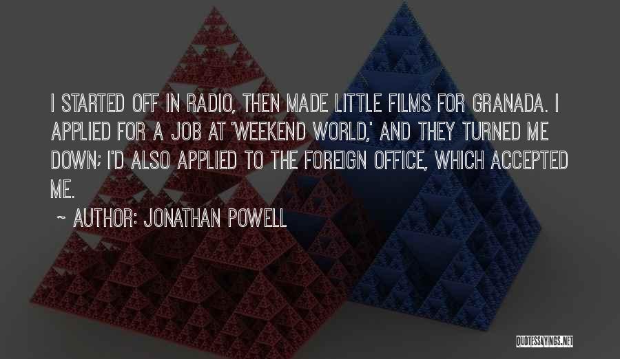 Get The Weekend Started Quotes By Jonathan Powell