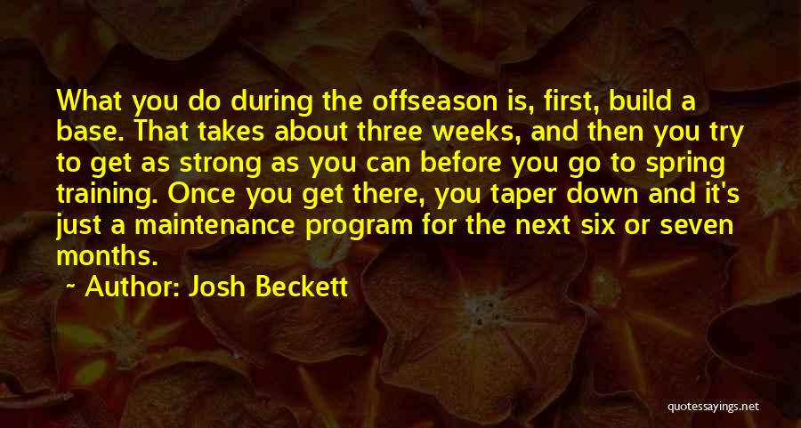 Get There First Quotes By Josh Beckett