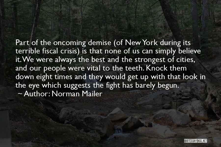 Get Up And Fight Quotes By Norman Mailer