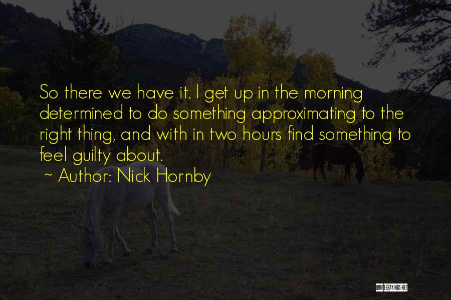 Get Up Morning Quotes By Nick Hornby