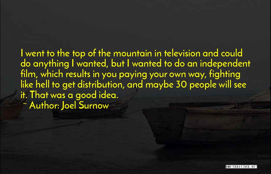 Get Your Own Ideas Quotes By Joel Surnow