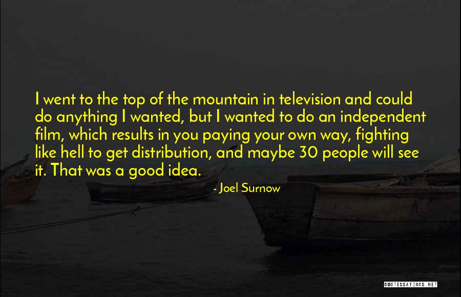 Get Your Own Ideas Quotes By Joel Surnow