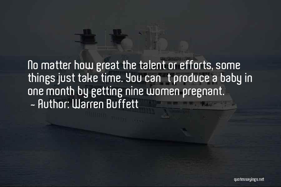 Getting A Baby Quotes By Warren Buffett