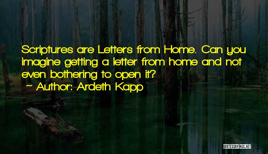 Getting A Letter Quotes By Ardeth Kapp