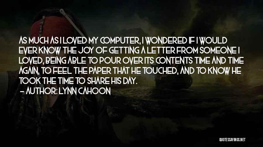 Getting A Letter Quotes By Lynn Cahoon