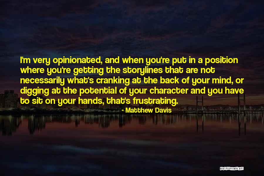 Getting Back What You Put Out Quotes By Matthew Davis