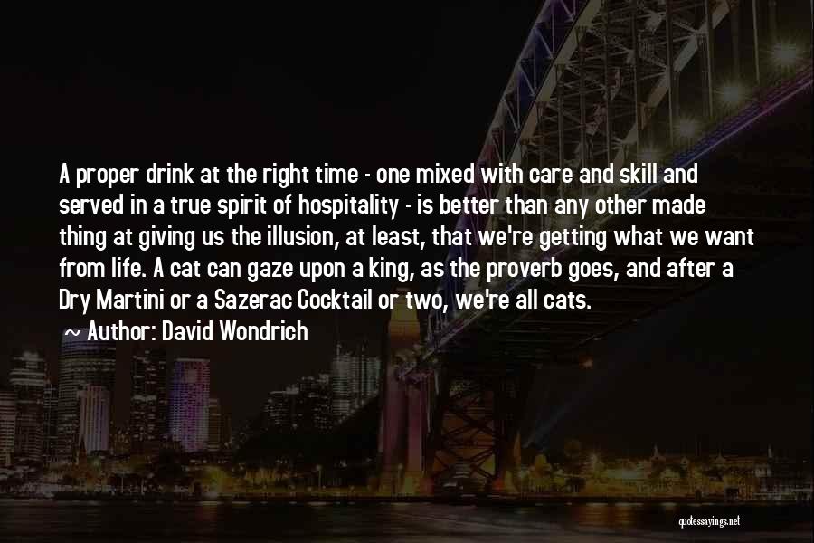 Getting Better In Life Quotes By David Wondrich